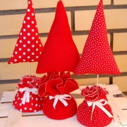 Choinki w "workach" - zamówienie pani Kasi