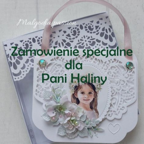 Zamówienie specjalne Kartka torebka komunijna