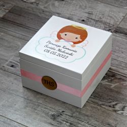 Skrzynka na pamiątkę I Komunii - Aniołek Dz.