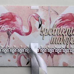 Kartka urodzinowa - Flamingi