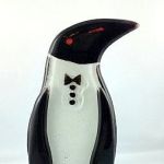 Pingwin ze szkła fusing - 2