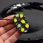 Wisiorek z motywem cytryn - idealny na lato - wisiorek cytryny