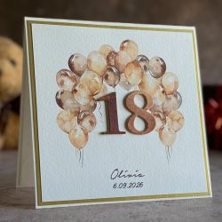 Kartka na 18 urodziny z personalizacją, BH 20