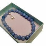 Bransoleta z kamieni akwamarynu - mądrość i odwaga - bransoletka akwamaryn