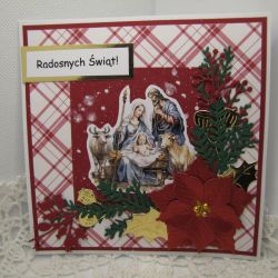 Kartka na Boże Narodzenie religijna 20