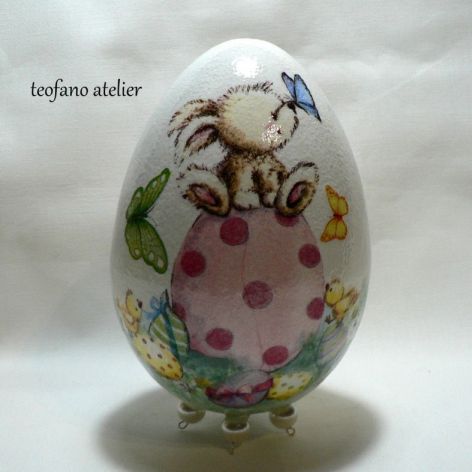 Jajko (16cm) zając na jajku