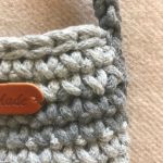 Mała torebka na ramię, etui na telefon,listonoszka szara.  - 