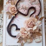 Kartka z agrafką dla dziewczynki - Z przodu