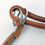 Makrama nerka skórzany pasek boho frędzle eko - 