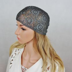 Czapka grafitowa dla p. Edyty