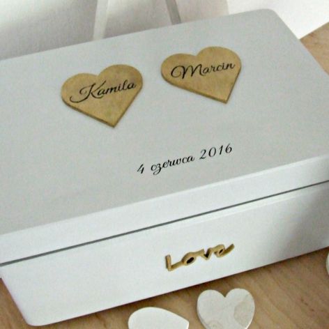 Ślubne pudełko na koperty "CR Gold"