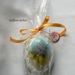 Jajko "Gałązka z niebieskim kwiatem" - teofano atelier, pudełko