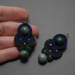 kolorowe kolczyki lub klipsy sutasz z chryzokolą 1 - 