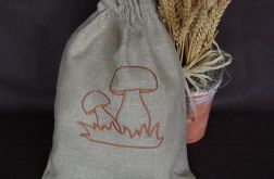 Lniany worek na grzyby