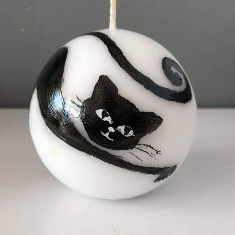 Świeca w kształcie kuli-kot Bonifacy