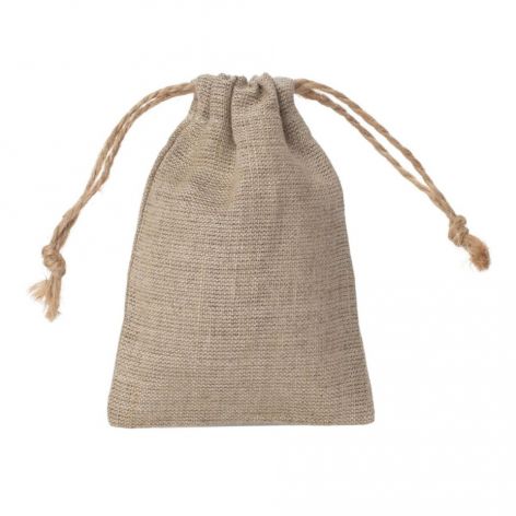Woreczek Lniany Dekoracyjny 6×10 cm Naturalny i Ekologiczny Prezent 