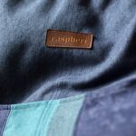 Duża granatowa torba z kominem - 