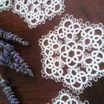 MINI serwetki  frywolitkowe śnieżynki - śnieżynka frywolitkowa , tatting christmas , star , frywolitki