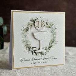 Ręcznie robione zaproszenia komunijne, 73A