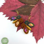 Kolczyki sutasz/soutache jesienne liście - Jesienne liście