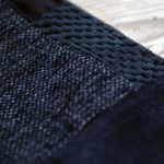 Czarna patchworkowa kosmetyczka podróżna handmade – unikat - 