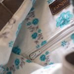 Shopperka z grubego niebieskiego sztruksu - 