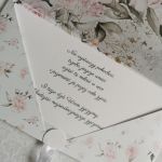 Kartka ślubna kopertowa kopertówka Grace V personalizowana - życzenia