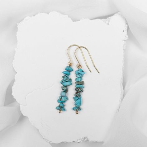 Kolczyki z turkusem.