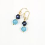 Kolczyki szafirowe. - Kolczyki szafirowe.