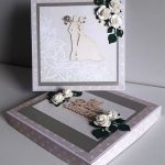 Kartka ślubna wraz z pudełkiem kwiatuszki róż - 