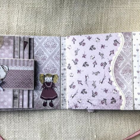 223,Oryginalny album dla dziewczynki w stylu vintage 