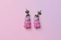 Różowo-fioletowe pastelowe misie