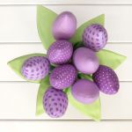 TULIPANY bawełniany wrzosowy bukiet - bukiet wrzosowych tulipanów