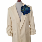 BROSZKA  KWIAT RĘCZNIE FILCOWANA Turkus - Broszka dla kobiet