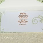 Kopertówka z okazji ślubu 'green flowers'- wyprzedaż - 