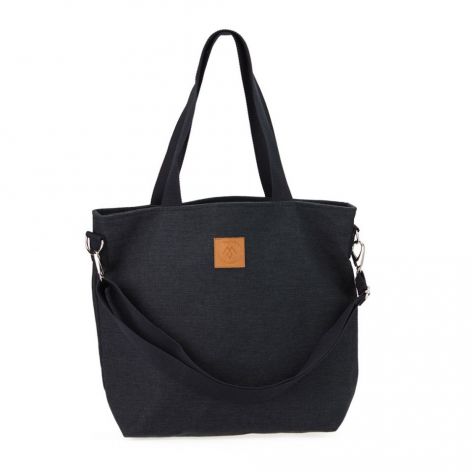 Torba shopperka Mili Duo Braid MDB2 - czarna