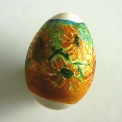 Kacze Jajeczko Malowane Słoneczniki