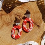 "Teya" - kolczyki z gliny polimerowej. - pojedynczy egzemplarz