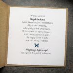 Kartka dla kobiety eko niebieska PDK 055 - Kartka dla kobiety eko niebieskie z motylkami (2)