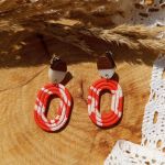 "Teya" - kolczyki z gliny polimerowej. - niebanalne i pełne energii