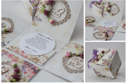 Pudełko rozkładane na ślub 1