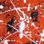 Obraz abstrakcja akryl Orange - Detal