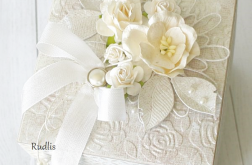 Ślubne życzenia w pudełku z perełkami ex5