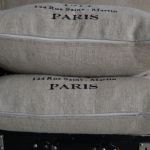 Moulins de Bouvet  - poduszki w stylu vintage - haftowane - 