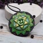 Wisior Anahata - duży wisiorek czakry serca - wisiorek boho
