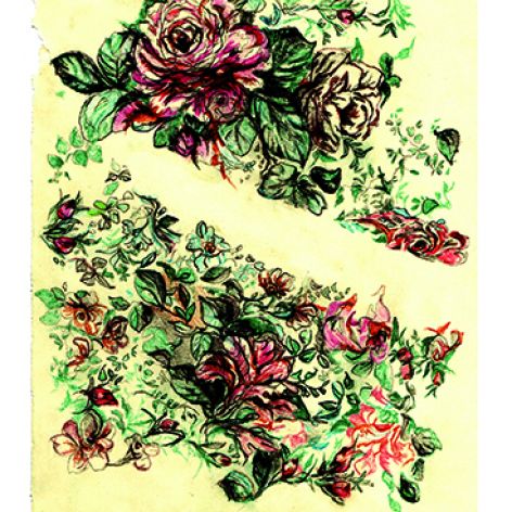 karta pocztowa - CHore kwiaty