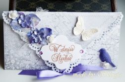 Kopertówka z okazji ślubu- wrzosowy poranek
