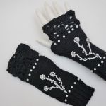 Mitenki ręcznie robione alpaka - rękawiczki alpaka