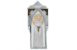 Anioł Klucznik VI, obraz ręcznie malowany na drewnie/desce