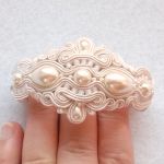 Bransoletka Perłowa Ecru - 